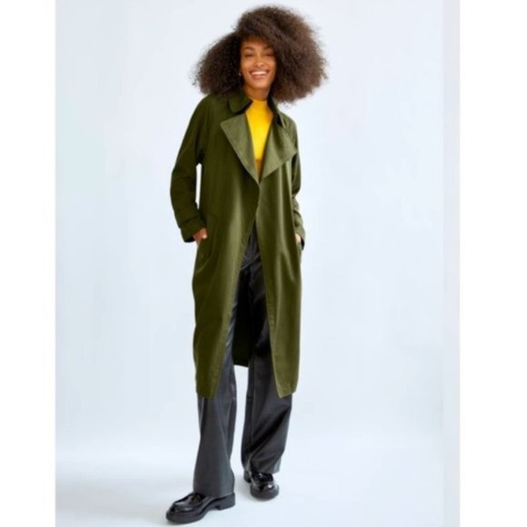 Aritzia Jackets & Blazers - Aritzia Babaton Monterey (Green) Lawson Open Trench Coat - M